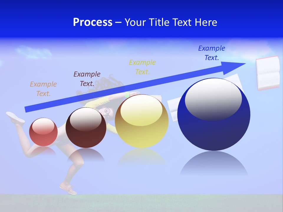 Flying Metaphor Education PowerPoint Template