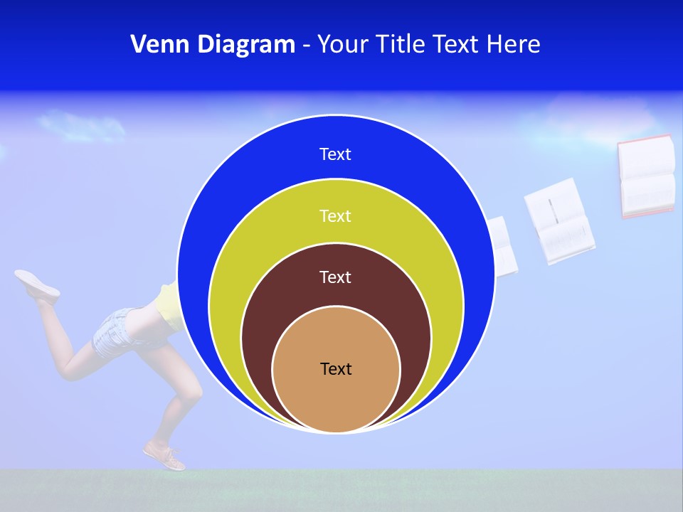 Flying Metaphor Education PowerPoint Template