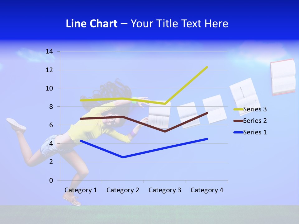 Flying Metaphor Education PowerPoint Template