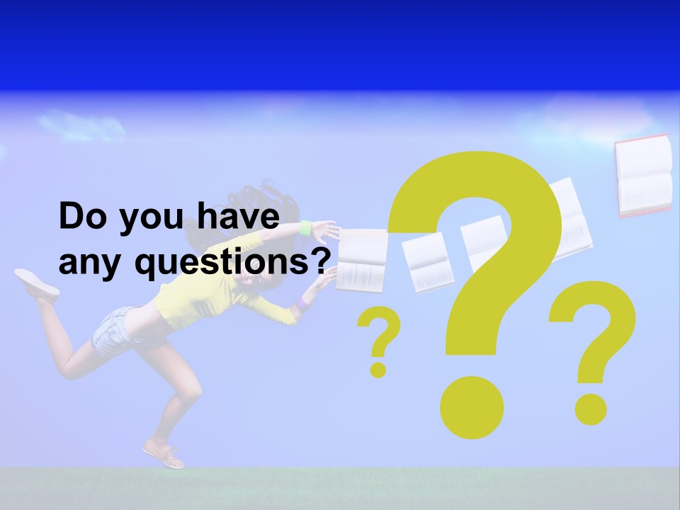 Flying Metaphor Education PowerPoint Template