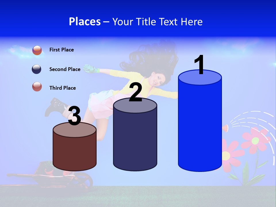 Care Garden Cartoon PowerPoint Template