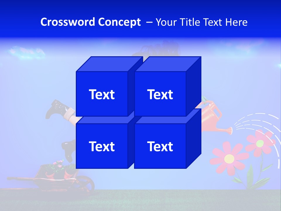 Care Garden Cartoon PowerPoint Template