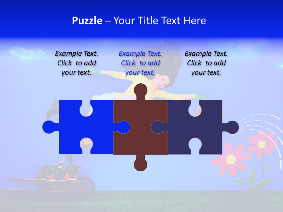 Care Garden Cartoon PowerPoint Template