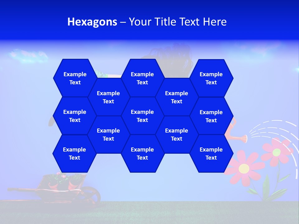 Care Garden Cartoon PowerPoint Template