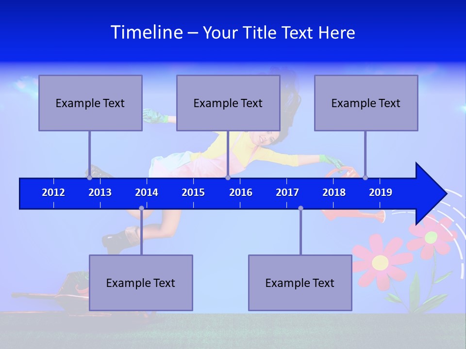 Care Garden Cartoon PowerPoint Template