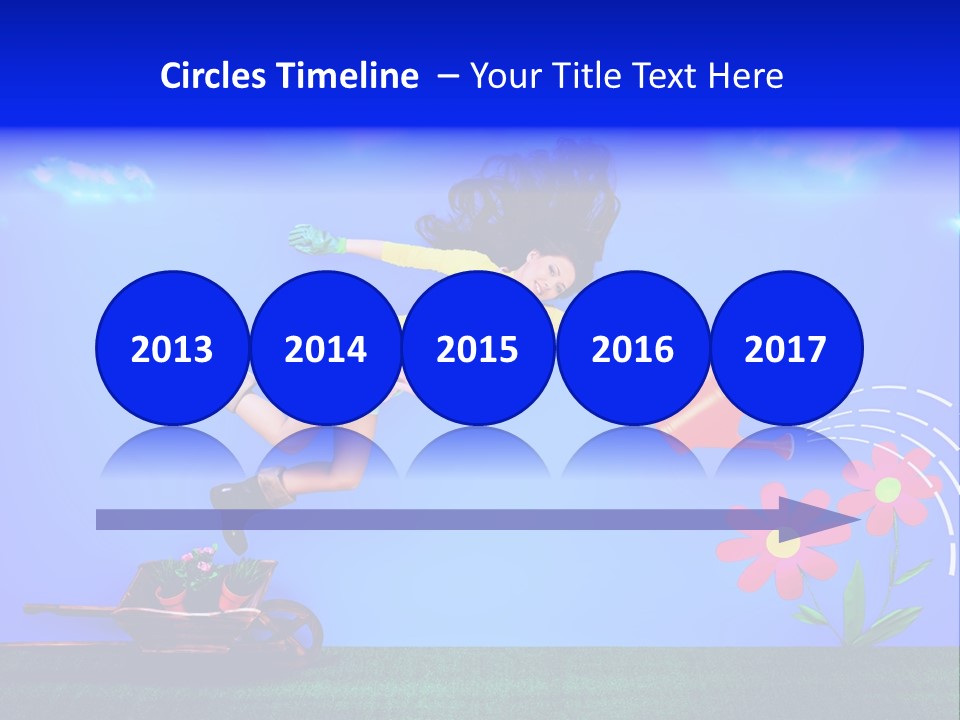 Care Garden Cartoon PowerPoint Template