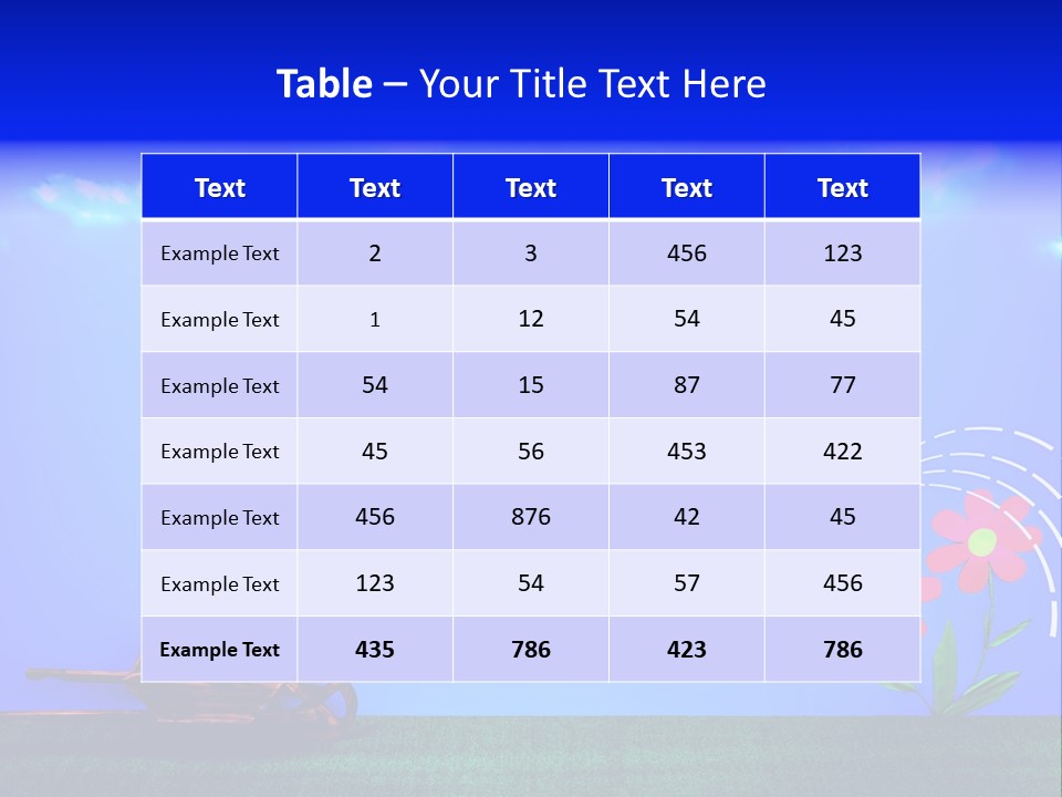 Care Garden Cartoon PowerPoint Template