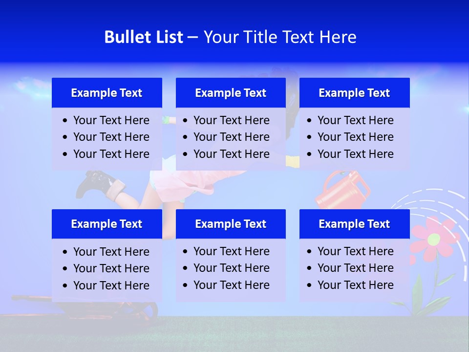 Care Garden Cartoon PowerPoint Template