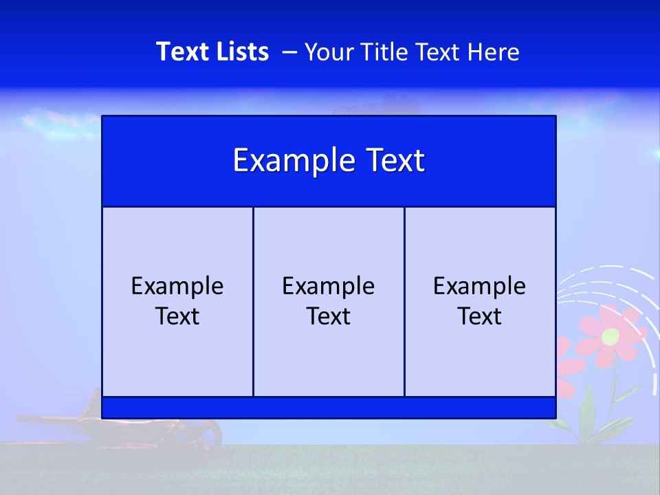 Care Garden Cartoon PowerPoint Template