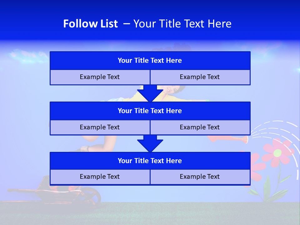 Care Garden Cartoon PowerPoint Template