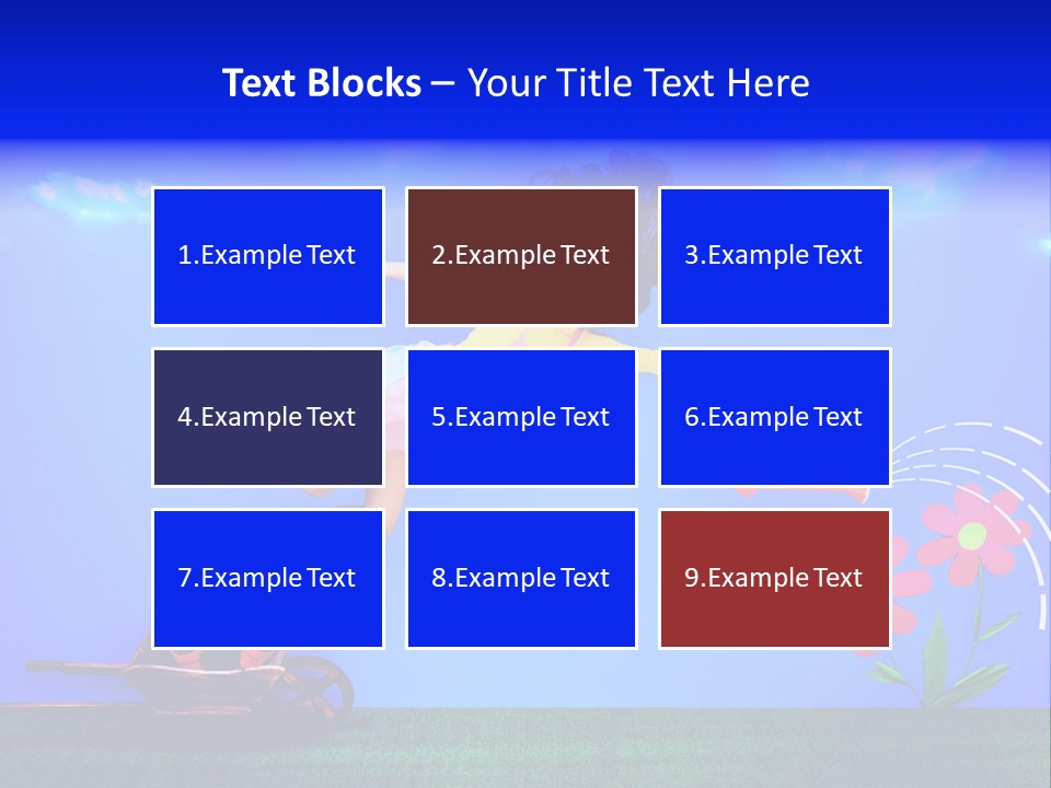 Care Garden Cartoon PowerPoint Template