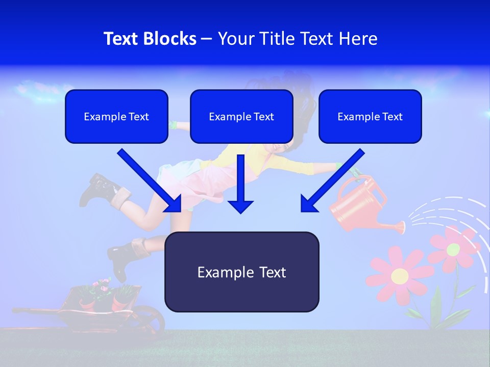 Care Garden Cartoon PowerPoint Template