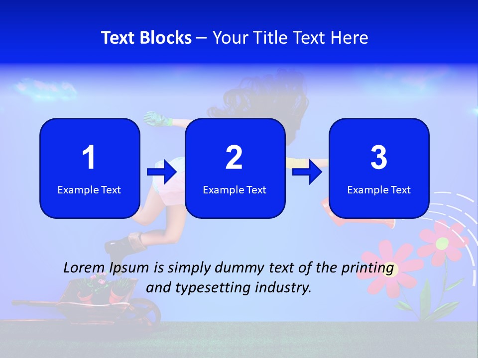 Care Garden Cartoon PowerPoint Template