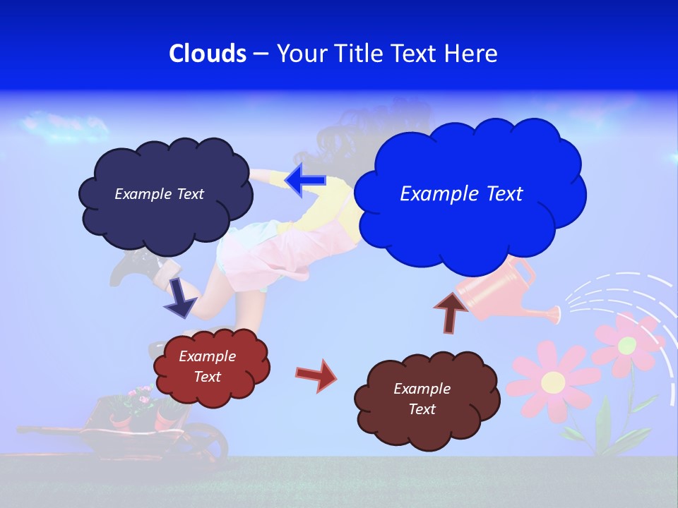 Care Garden Cartoon PowerPoint Template