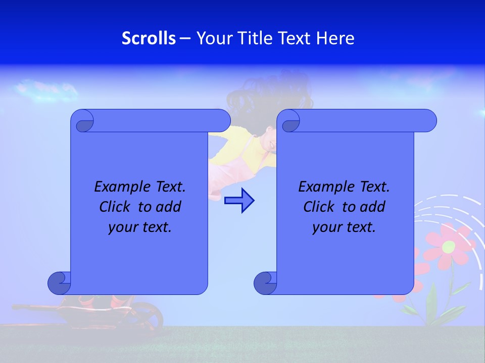 Care Garden Cartoon PowerPoint Template