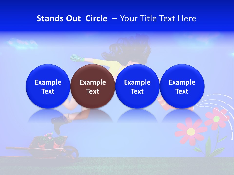 Care Garden Cartoon PowerPoint Template