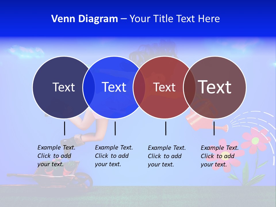 Care Garden Cartoon PowerPoint Template