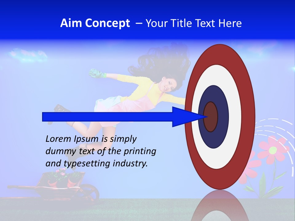 Care Garden Cartoon PowerPoint Template