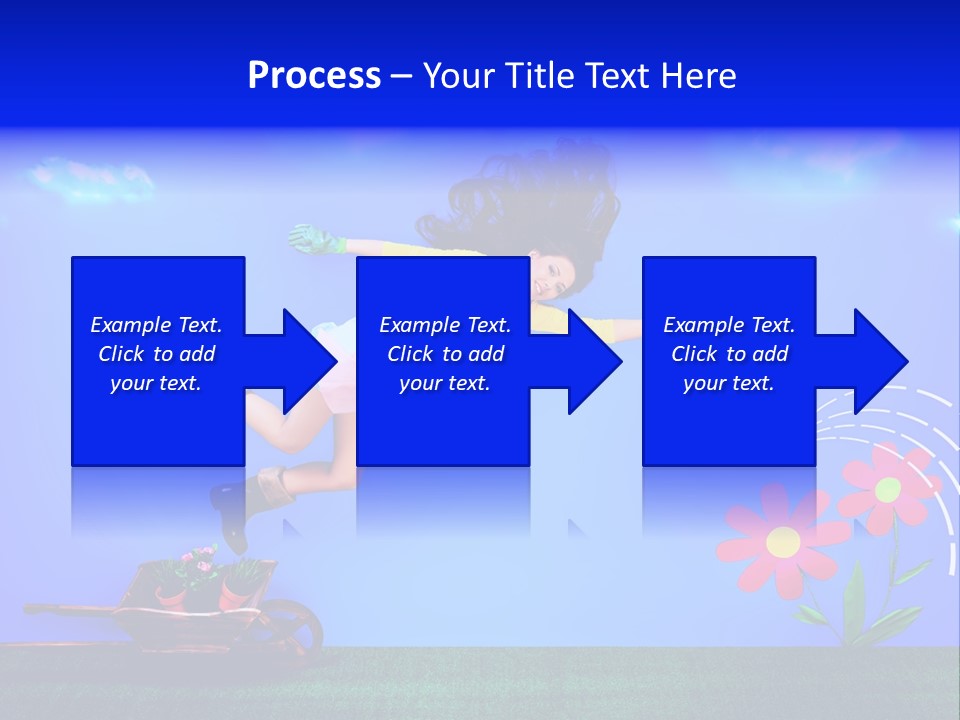 Care Garden Cartoon PowerPoint Template