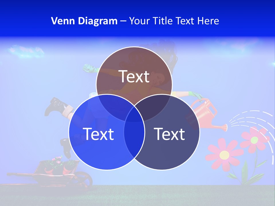 Care Garden Cartoon PowerPoint Template