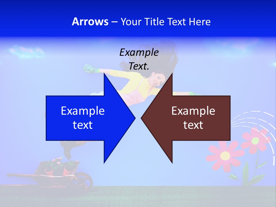 Care Garden Cartoon PowerPoint Template