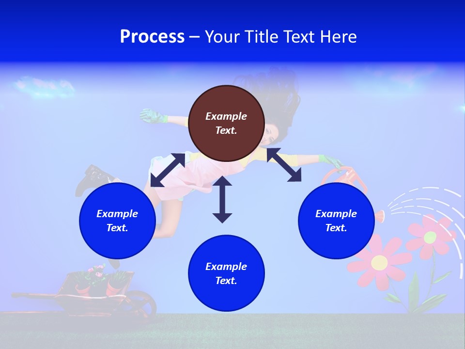 Care Garden Cartoon PowerPoint Template