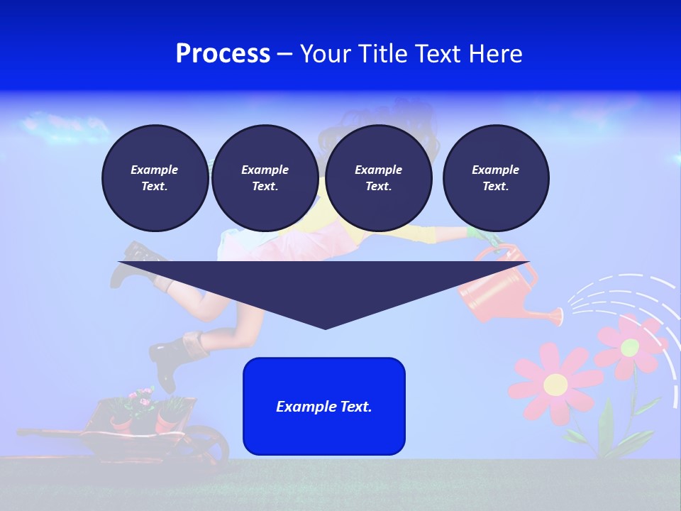 Care Garden Cartoon PowerPoint Template