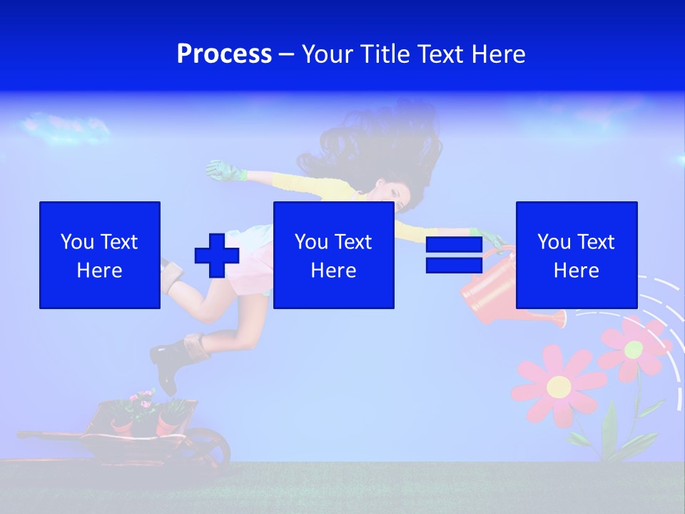 Care Garden Cartoon PowerPoint Template