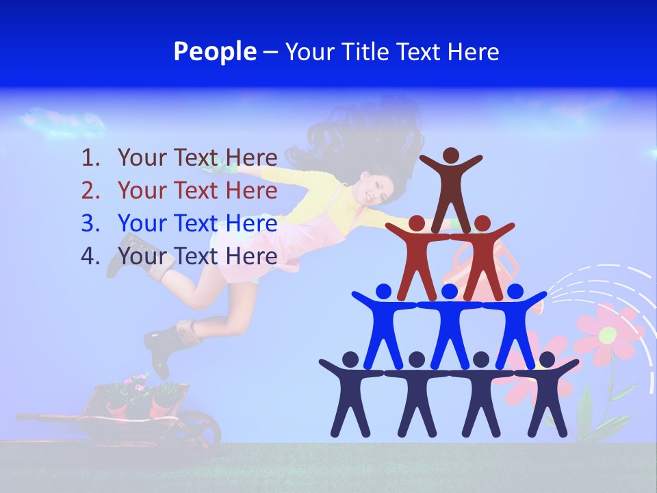 Care Garden Cartoon PowerPoint Template