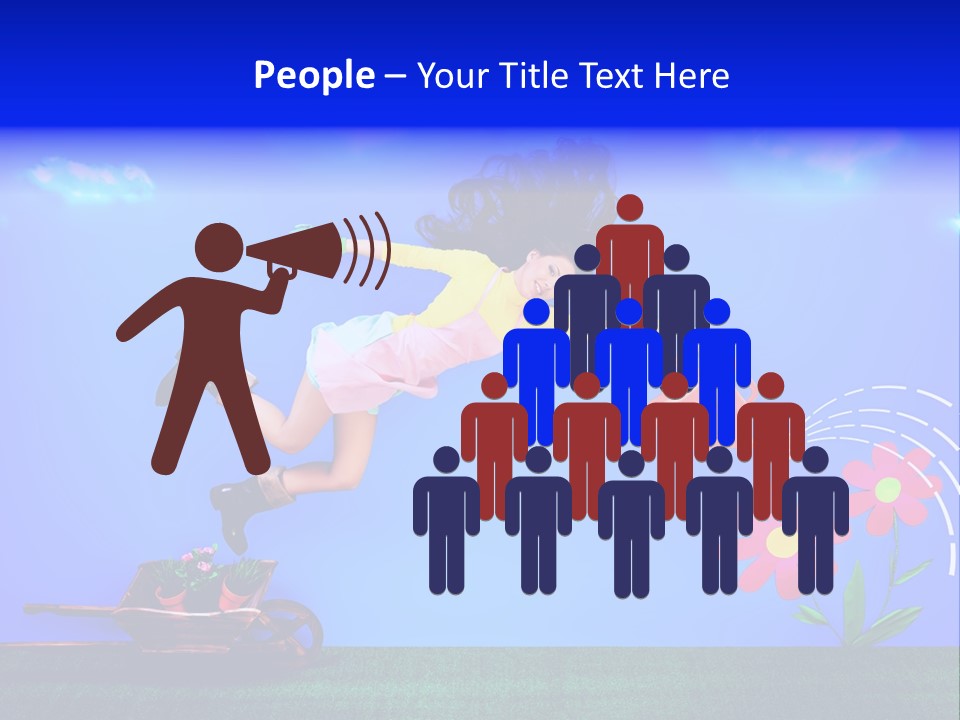 Care Garden Cartoon PowerPoint Template