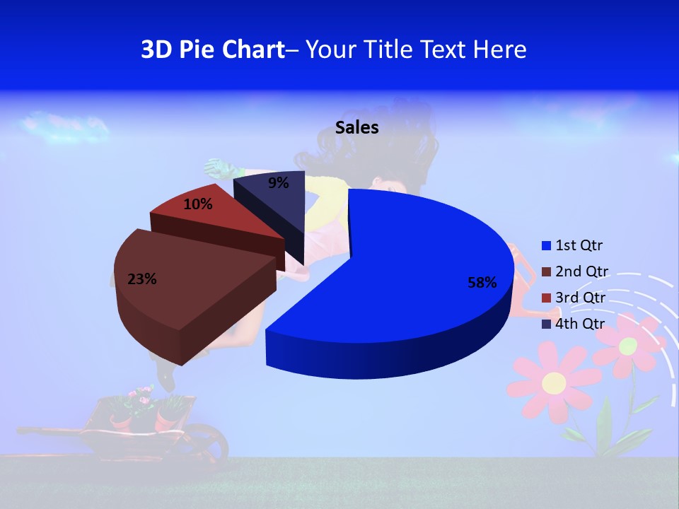Care Garden Cartoon PowerPoint Template