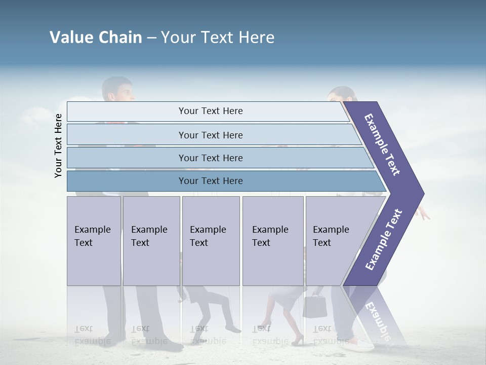Woman Manipulated String PowerPoint Template