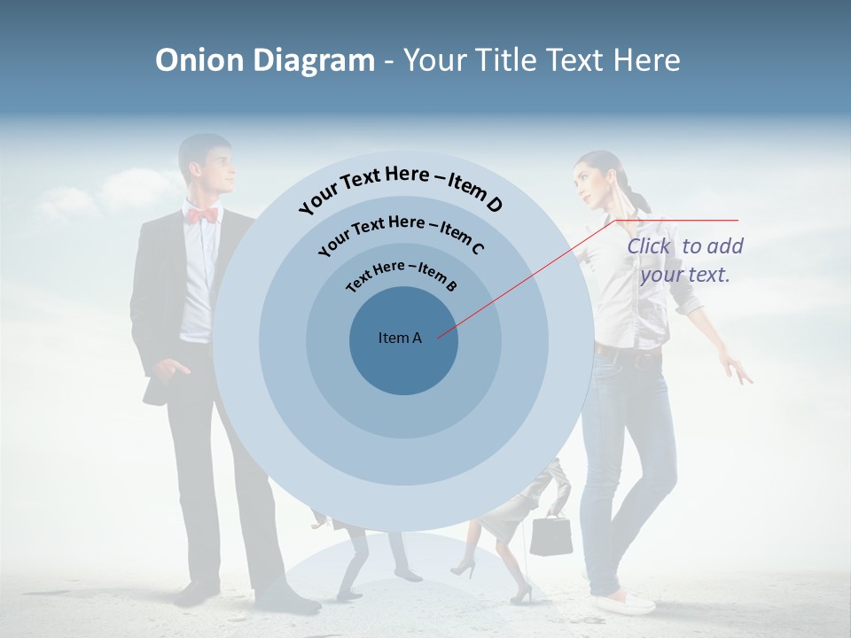 Woman Manipulated String PowerPoint Template