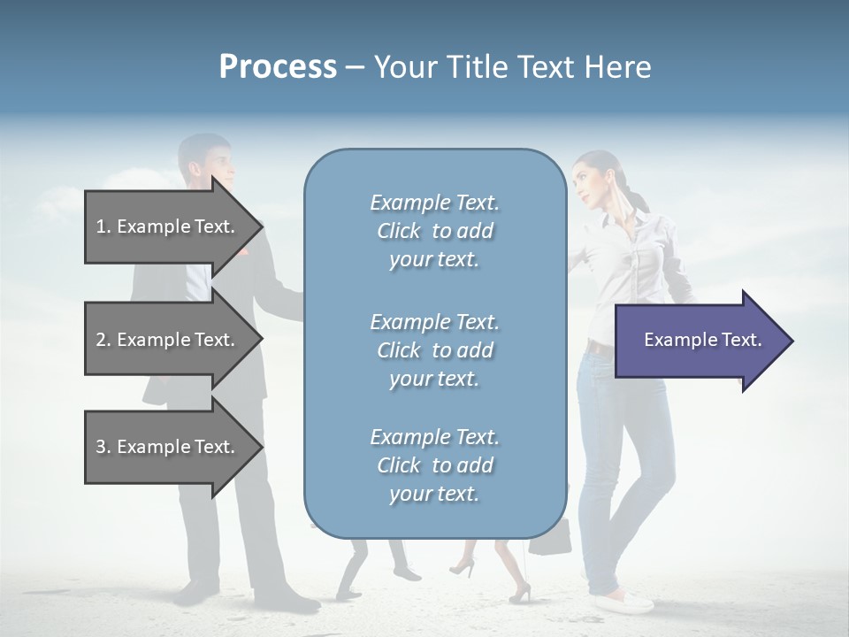Woman Manipulated String PowerPoint Template