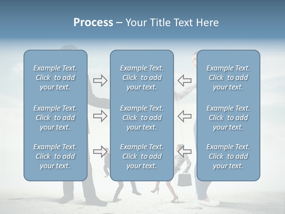 Woman Manipulated String PowerPoint Template