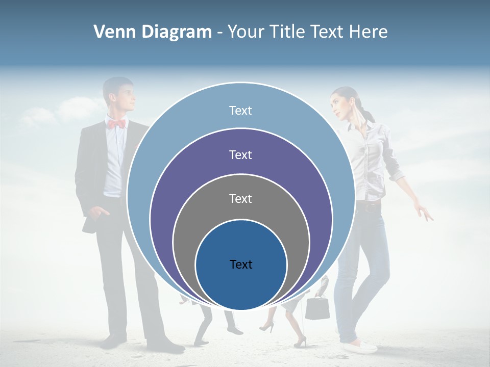 Woman Manipulated String PowerPoint Template