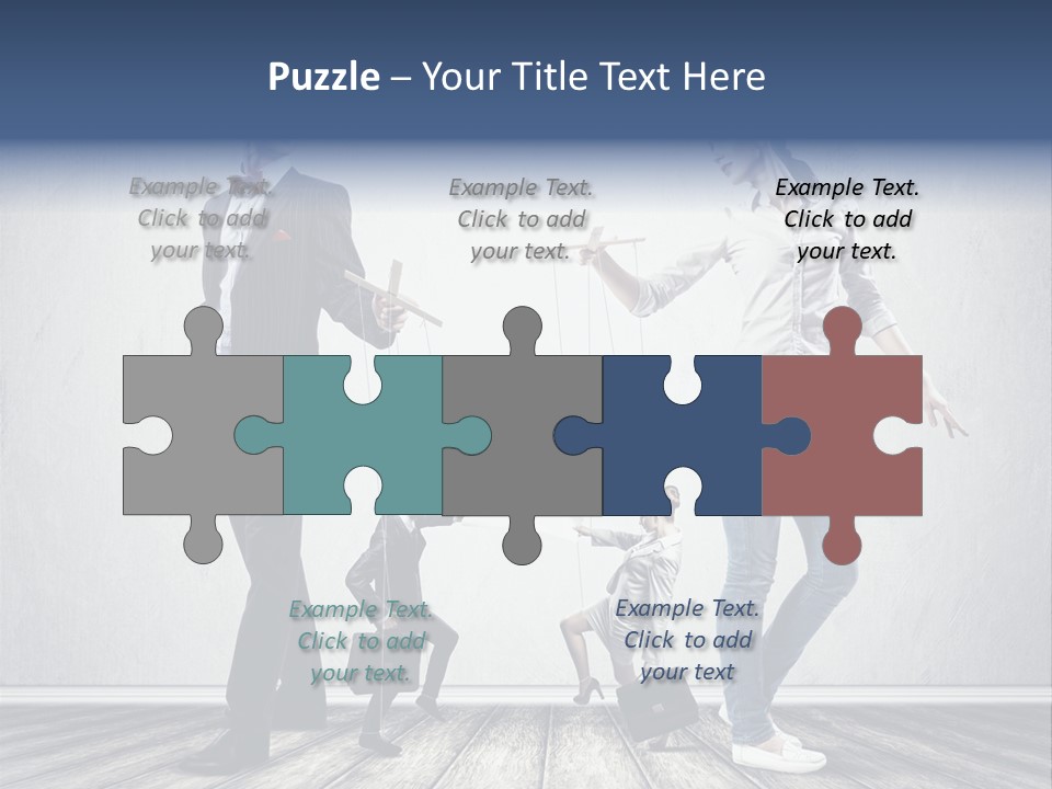 Marionette Exploitation Face PowerPoint Template