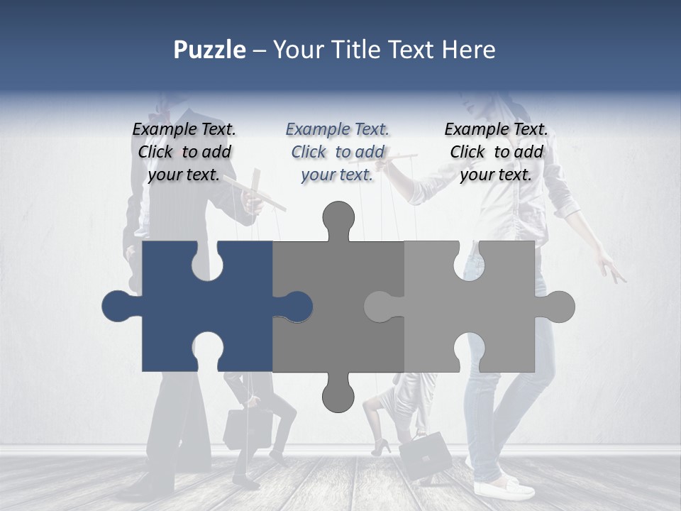 Marionette Exploitation Face PowerPoint Template