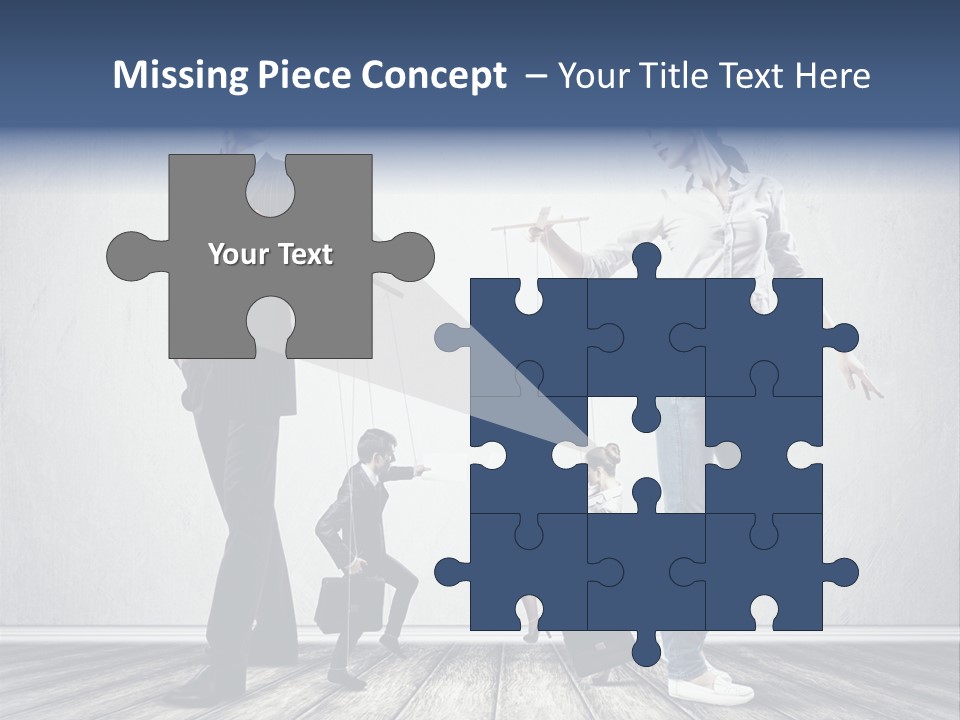 Marionette Exploitation Face PowerPoint Template