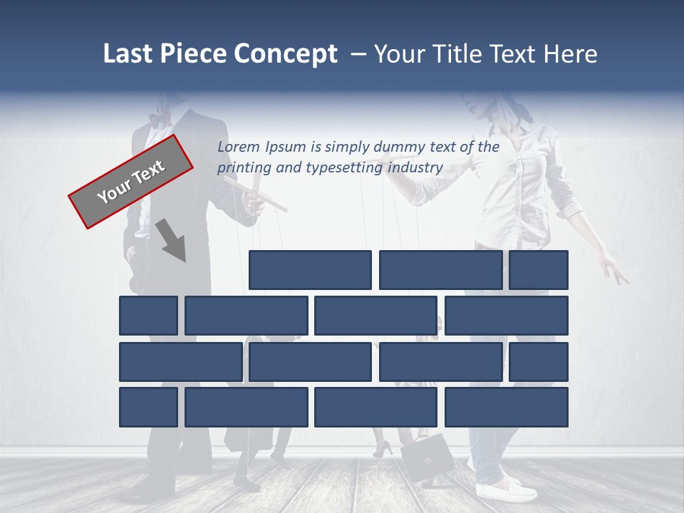 Marionette Exploitation Face PowerPoint Template