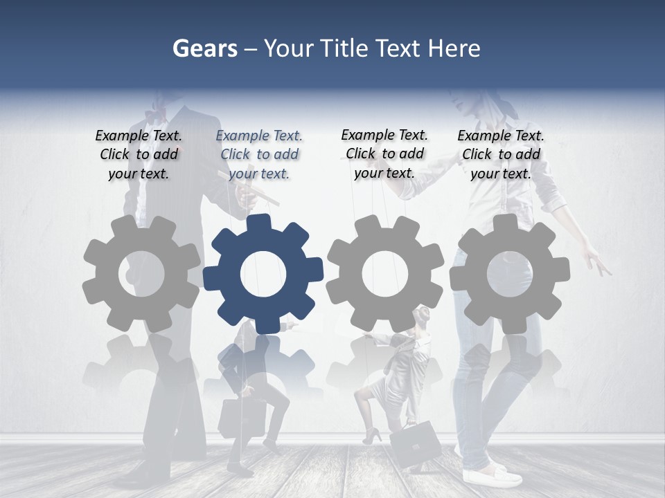 Marionette Exploitation Face PowerPoint Template