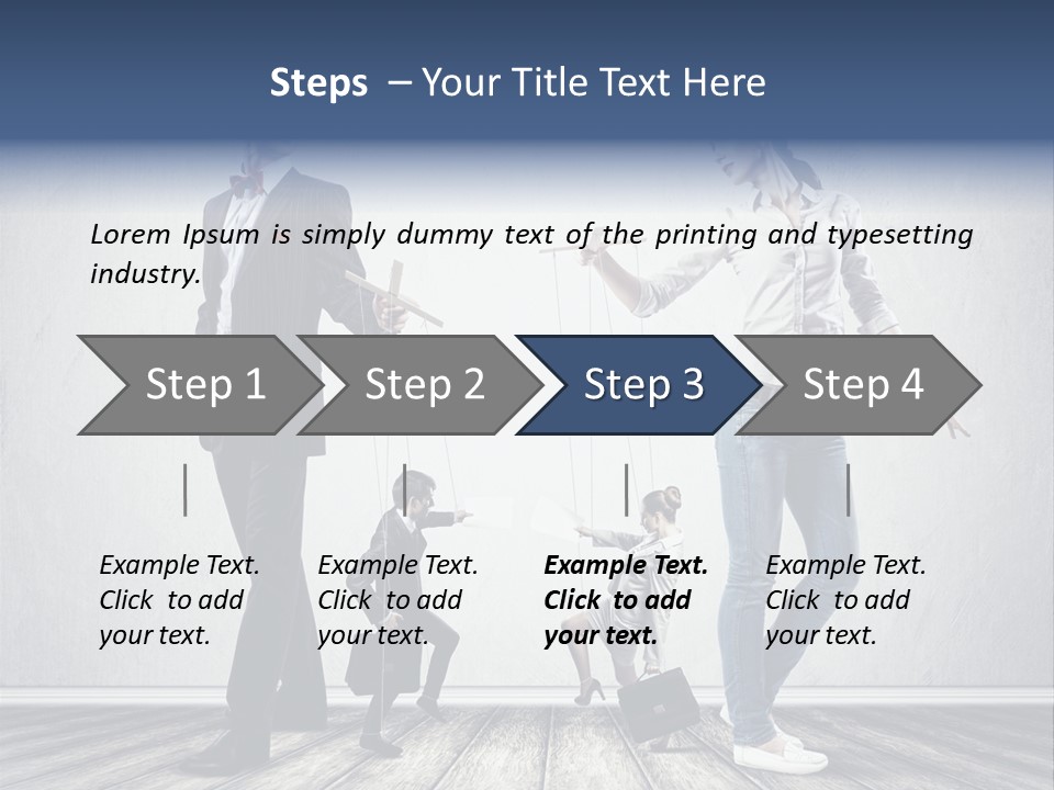 Marionette Exploitation Face PowerPoint Template