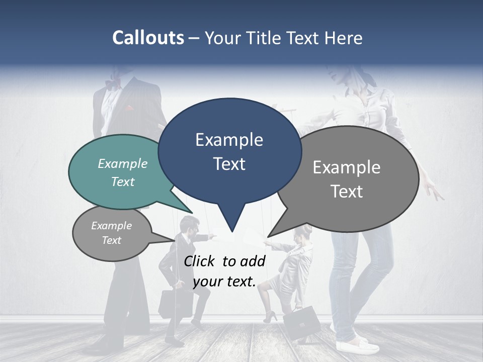 Marionette Exploitation Face PowerPoint Template