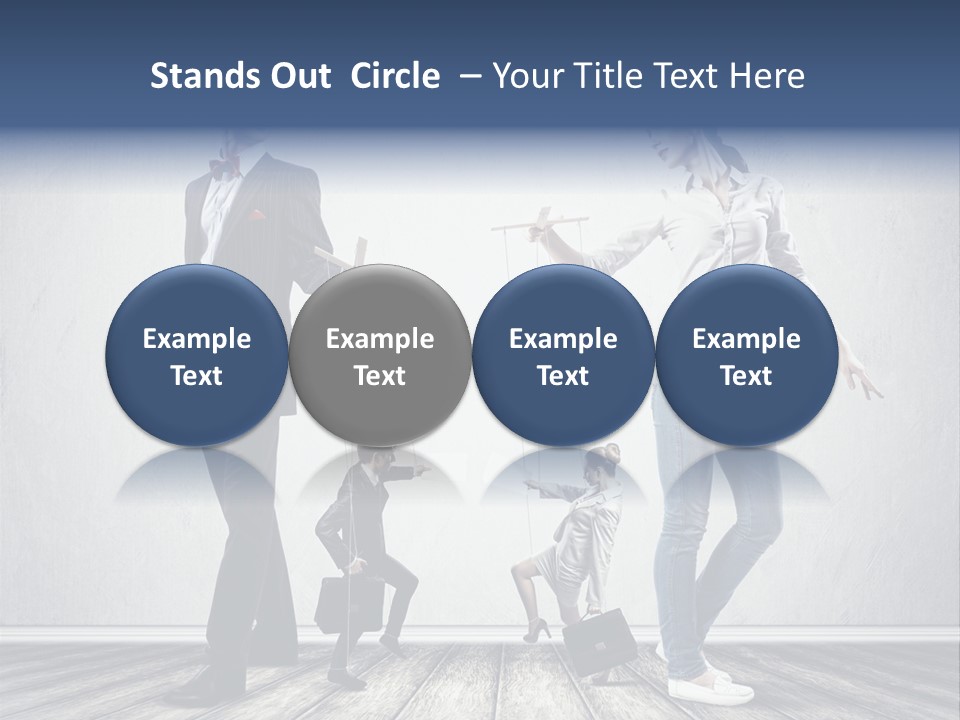 Marionette Exploitation Face PowerPoint Template