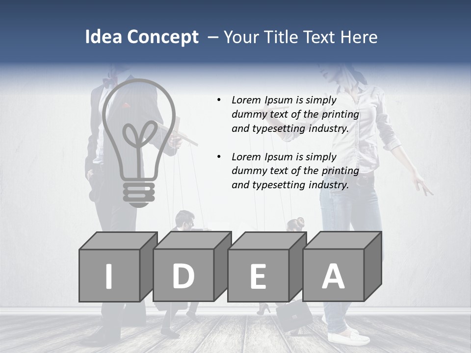 Marionette Exploitation Face PowerPoint Template