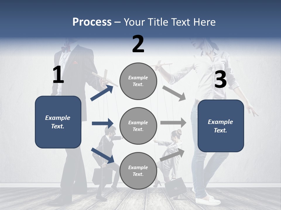 Marionette Exploitation Face PowerPoint Template