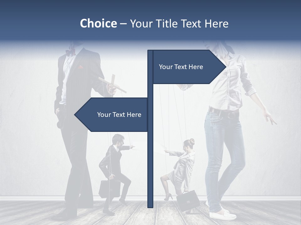 Marionette Exploitation Face PowerPoint Template