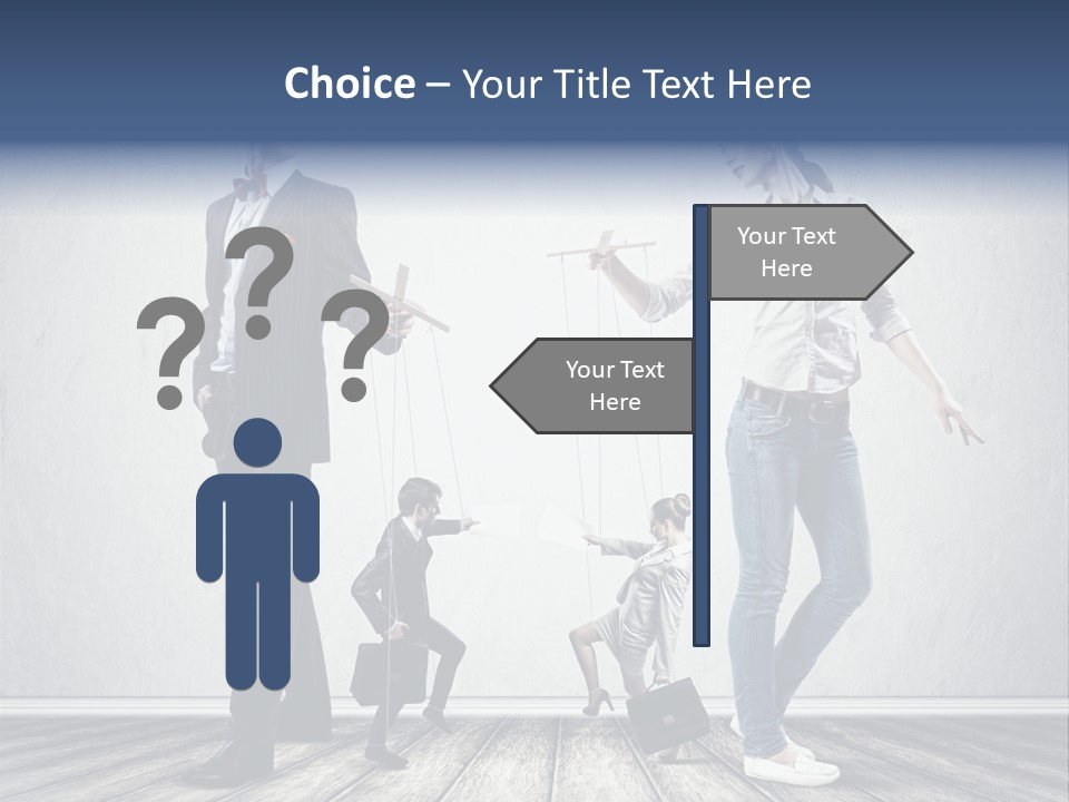 Marionette Exploitation Face PowerPoint Template