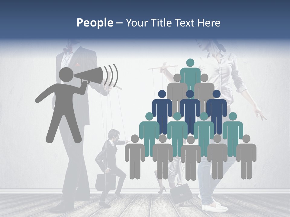 Marionette Exploitation Face PowerPoint Template