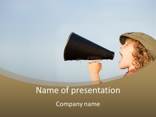 Trumpet Creative Outdoor PowerPoint Template